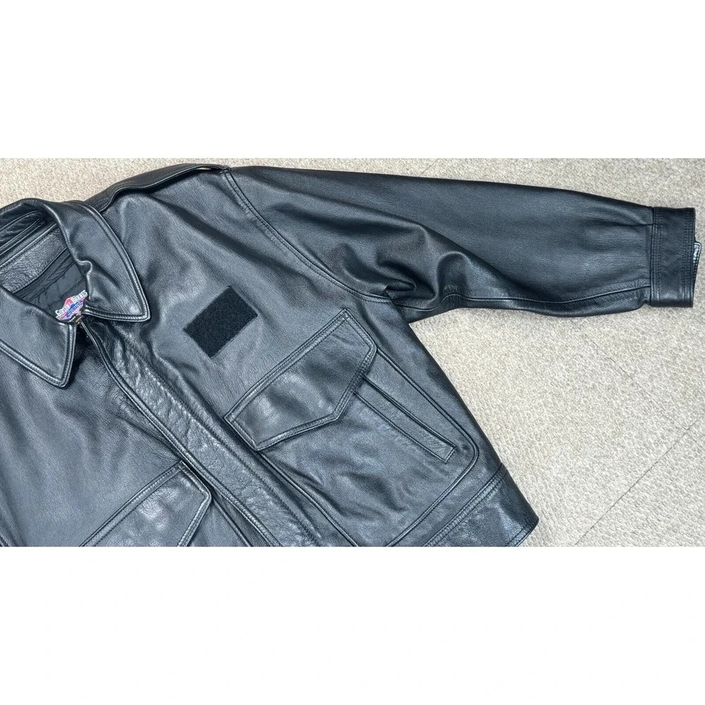 Gibson & Barnes Expressjet‎ Vtg Men's Skyliner Flight Jacket With Liner Size 42R